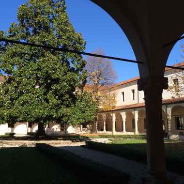foto della vista interna del giardino del Conservatorio